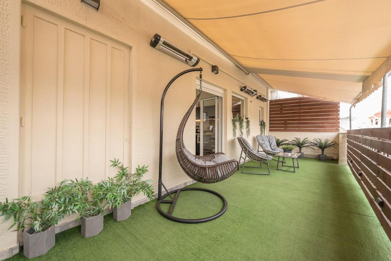 Appartamento Petralona Stylish Penthouse Atene Esterno foto