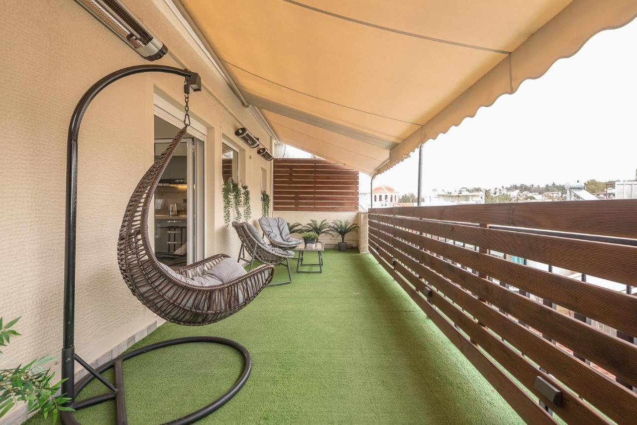 Appartamento Petralona Stylish Penthouse Atene Esterno foto